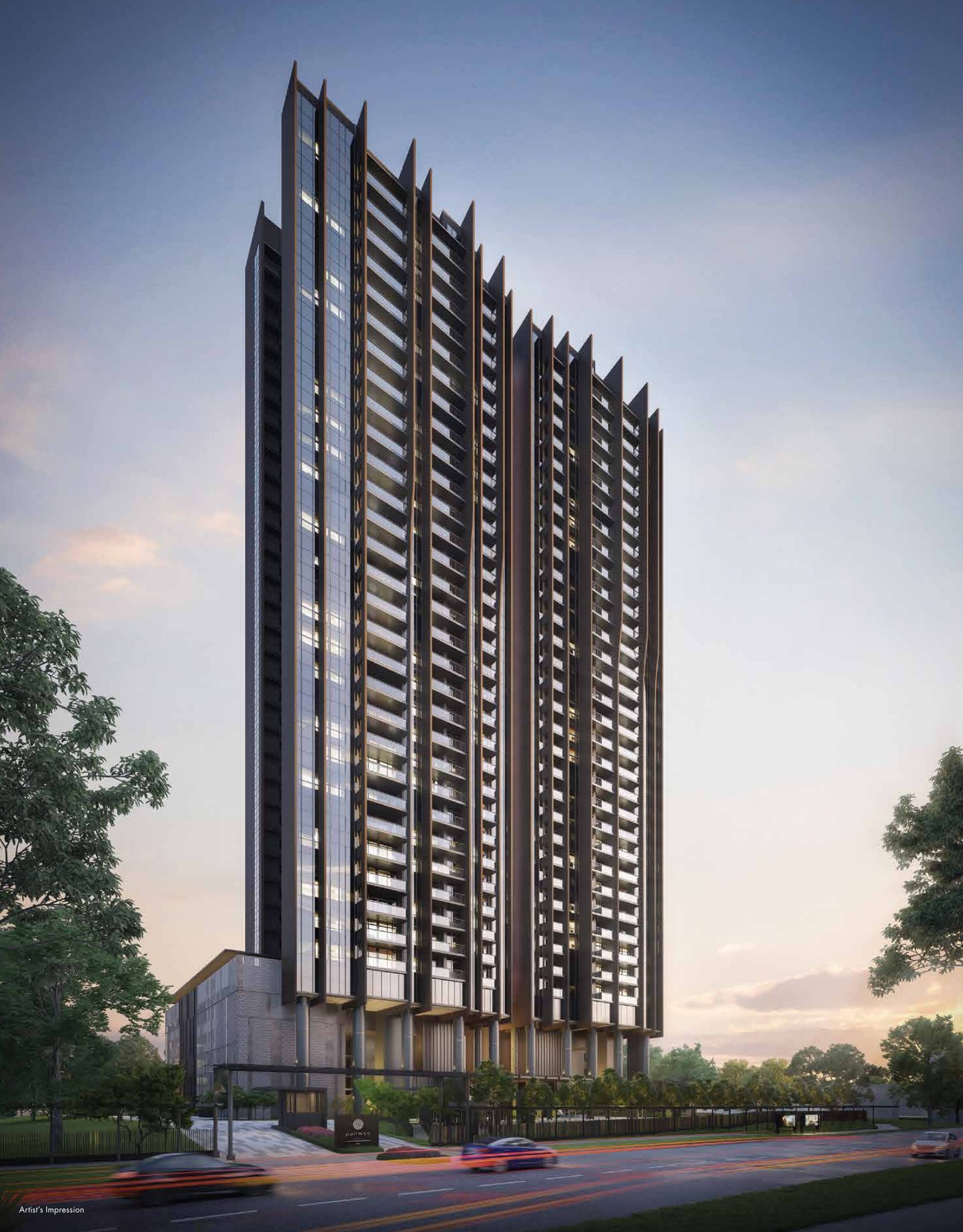 The tower at dusk (artist’s impression)